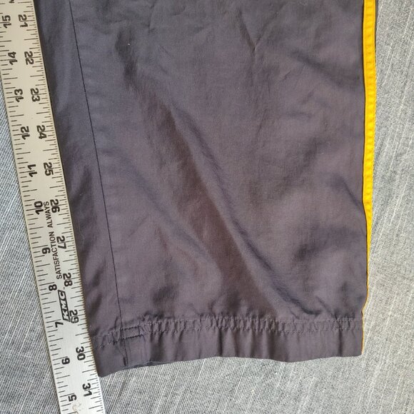 Vintage adidas Track Pants Size XL Charcoal Yellow Mesh Lined Athletic - Picture 5 of 16
